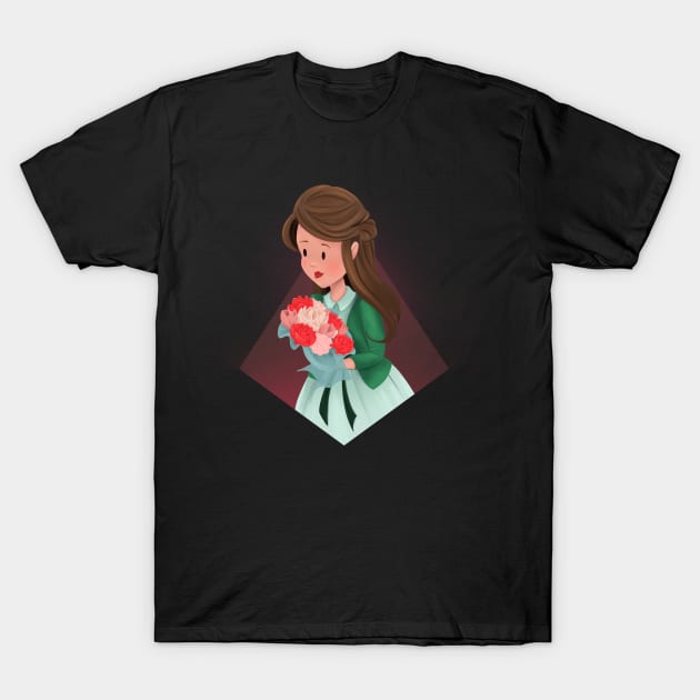 Sweetheart Bouquet T-Shirt by LunarFox